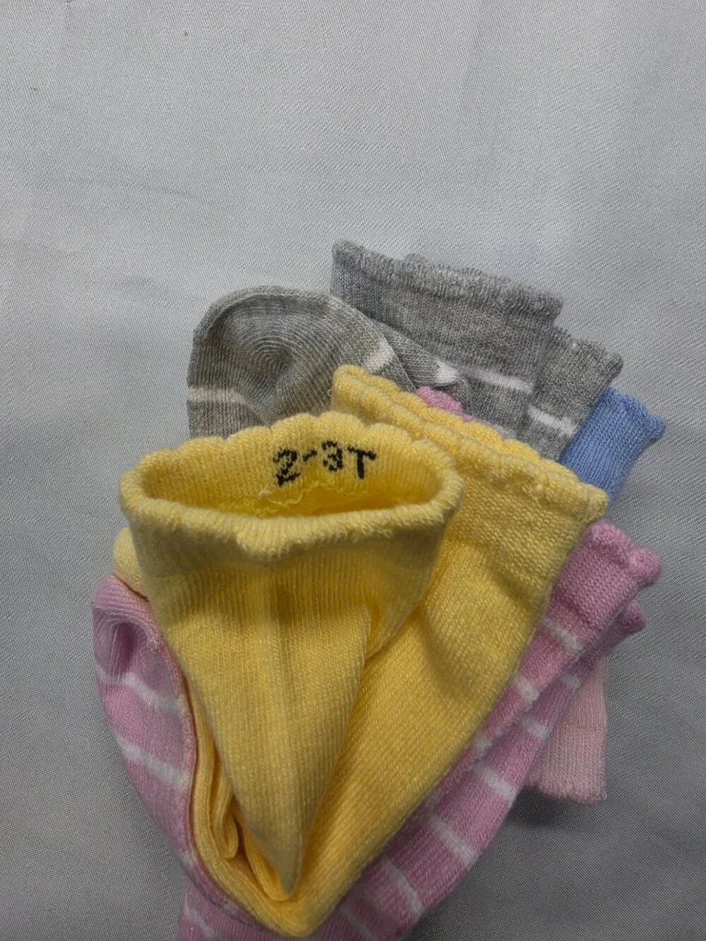 Cat & Jack Toddler Socks Bundle 2–3T – Grippies Bottoms (5 Pairs)